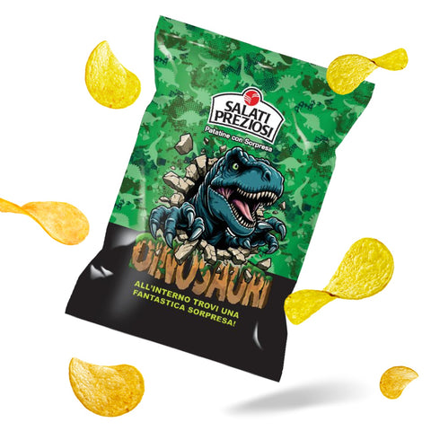 Patatine Dinosauri con Sorpresa 3D - Salati Preziosi