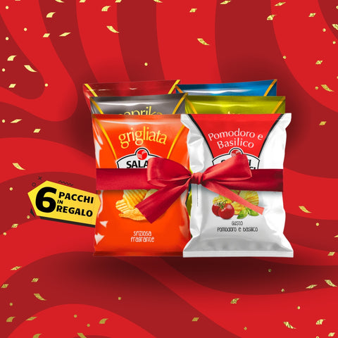 SPEDIZIONE GRATUITA + 6 pacchi assortiti da 110g in regalo!