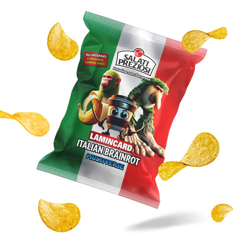 Patatine Italian Brainrot con Lamincard - Salati Preziosi