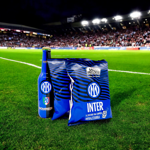 6 Birre Bombeer Inter + 14 Patatine Inter
